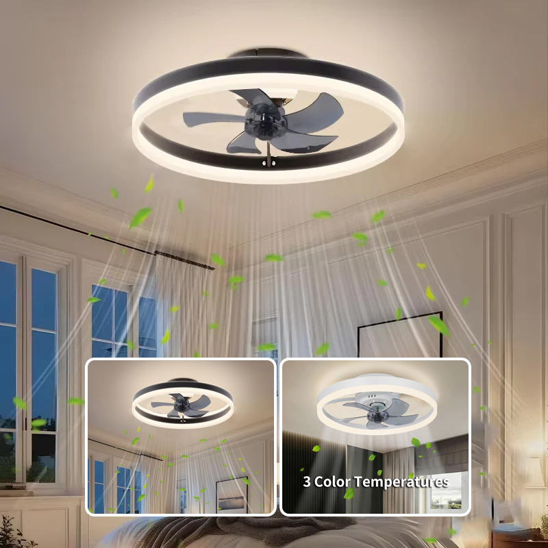 Ceiling Fan Mount - Modern Minimalist Ceiling Mounted Fan Lights,