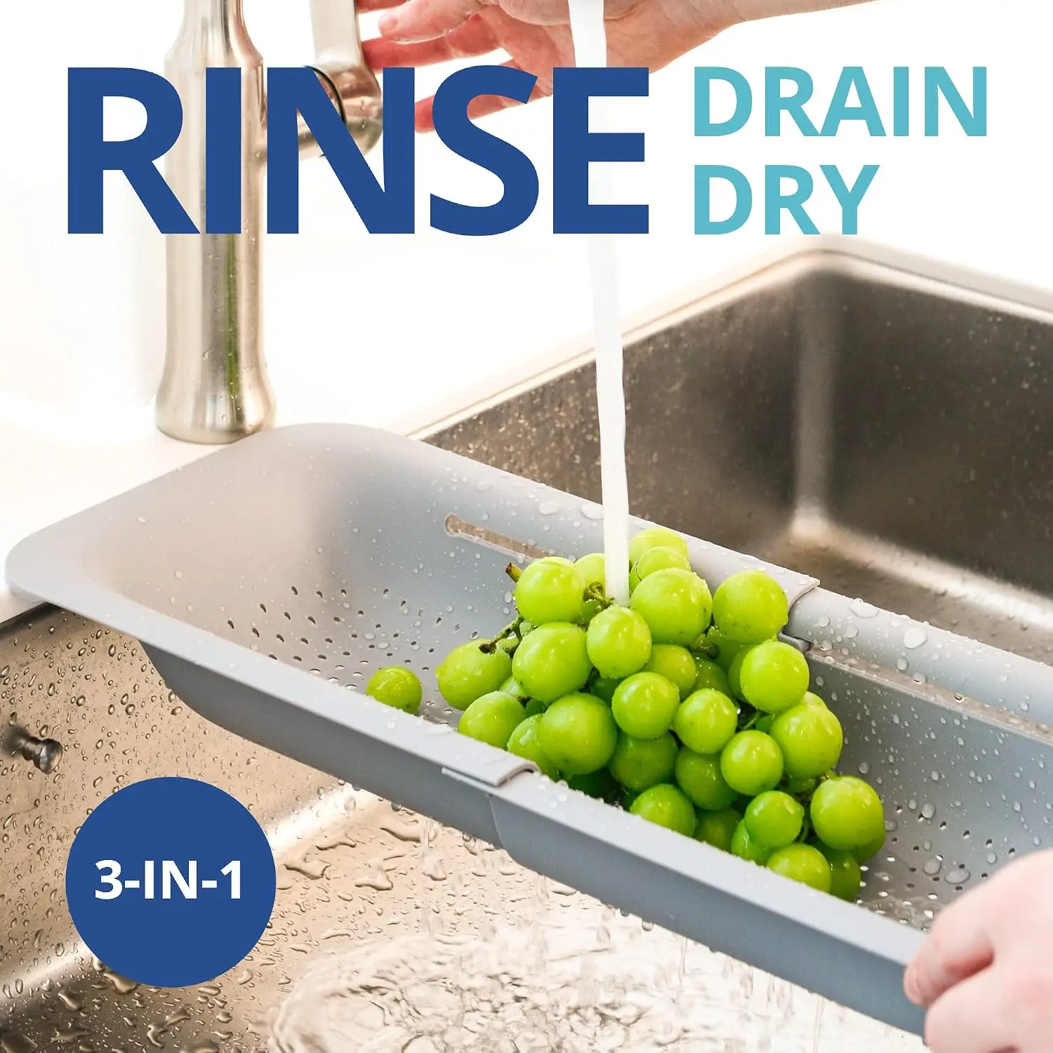 Over the Sink Colander Straine - đánh giá và giá Sink Drain Strainer