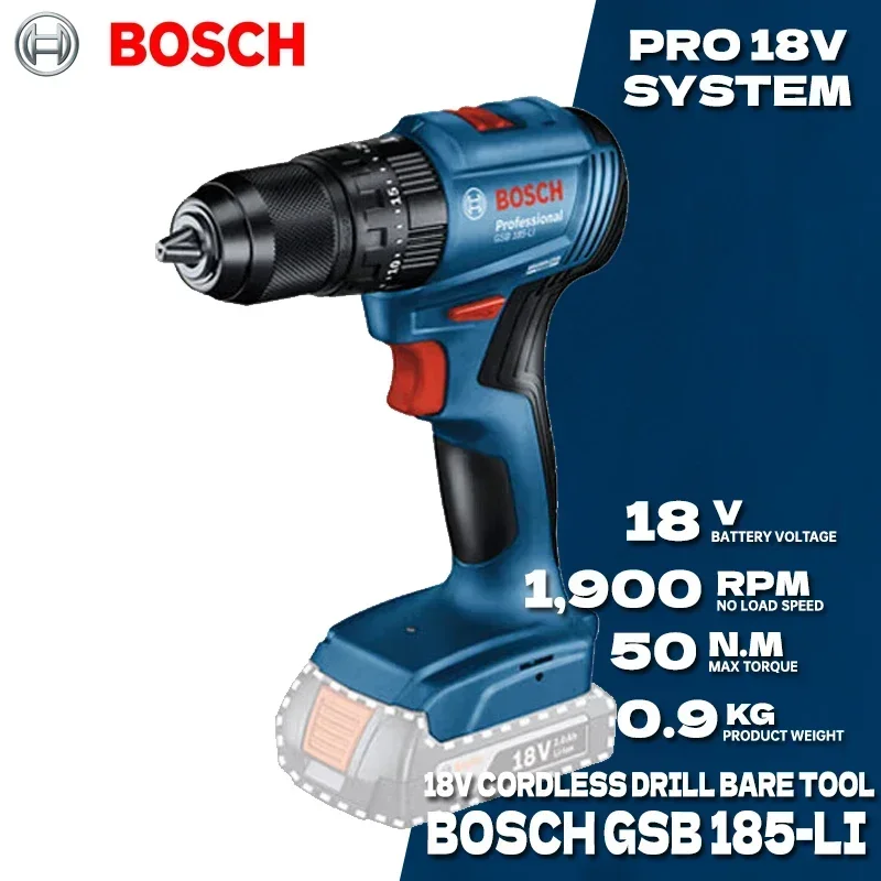 BOSCH GSB 185-LI Brushless Cor - đánh giá và giá Bosch Drill Gsb 18V