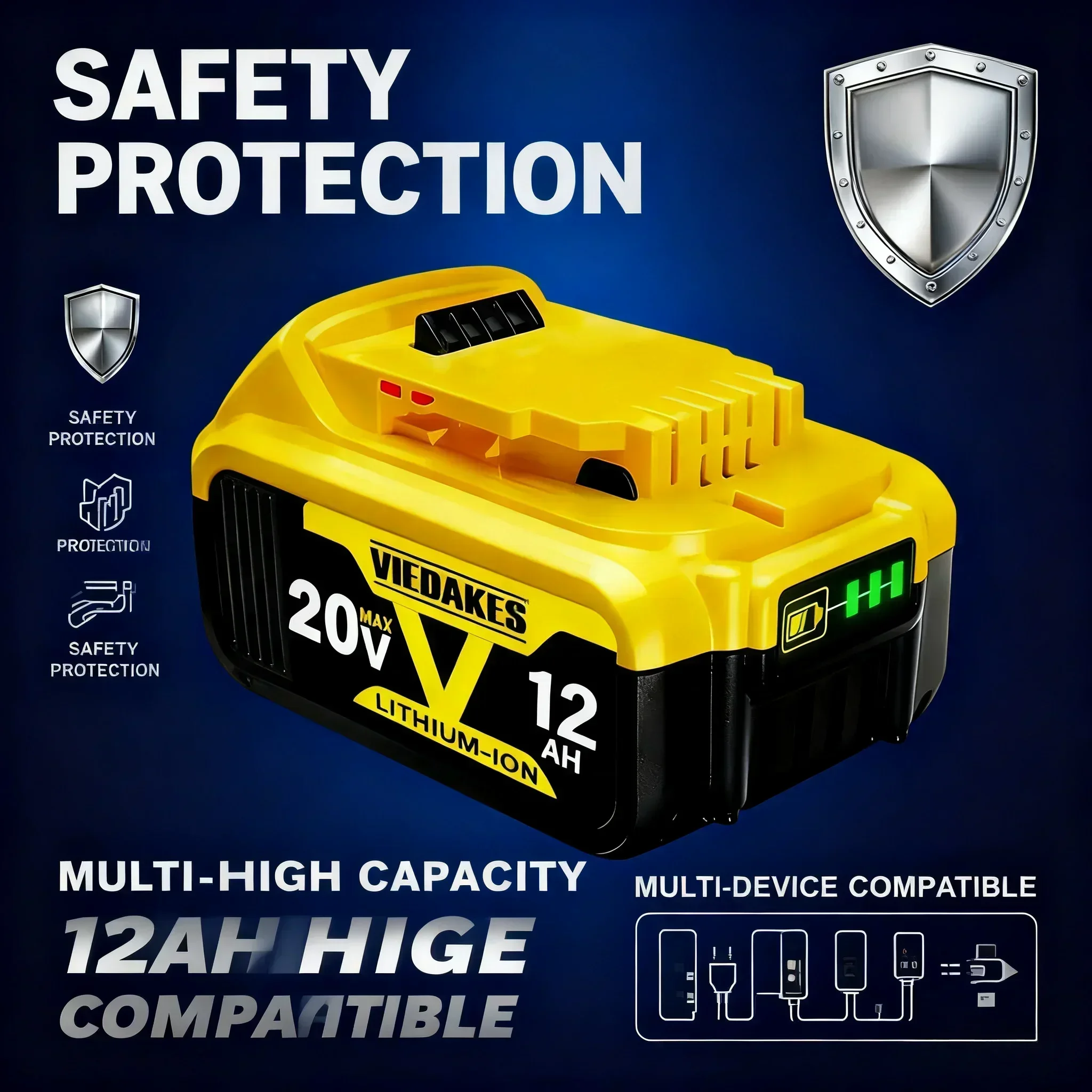 🔥Replacement 20V 12.0Ah Lithiu - đánh giá và giá Bosch Drill Gsb 18V