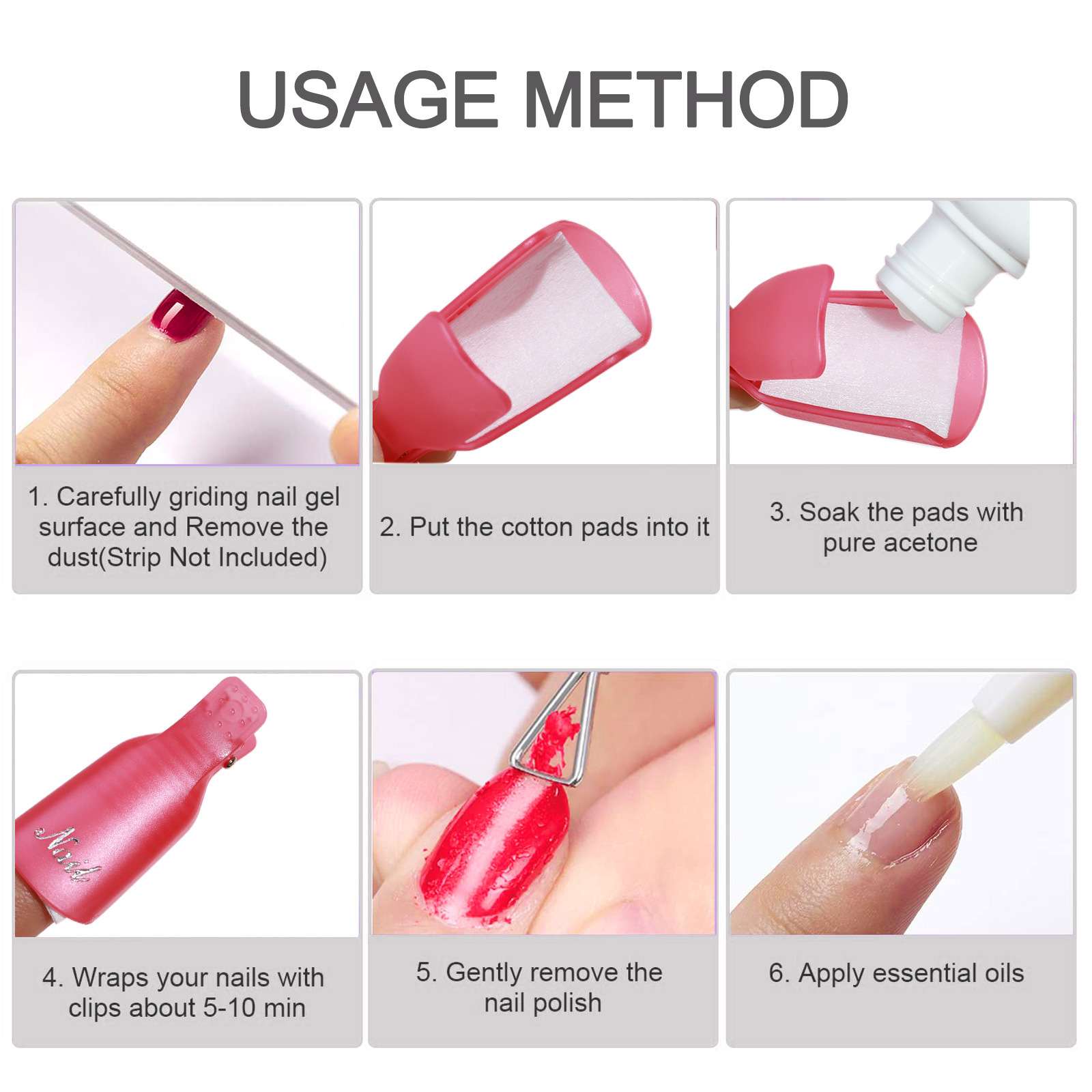 10 Pcs Nail Polish Remover Cli - đánh giá và giá Home Improvement Tim